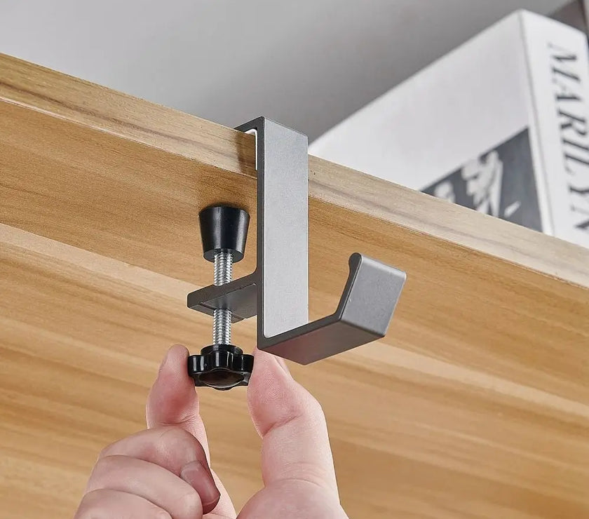 Multi-functional Desk Side Hook Portable Punch-free Hanging Bag Hook Removable Handbag Rack Purse Holder Home Organization