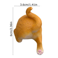 Fridge Calendar Magnet Realistic Humorous Creative Adorable Durable Resin Novelty Animal Butt Magnets