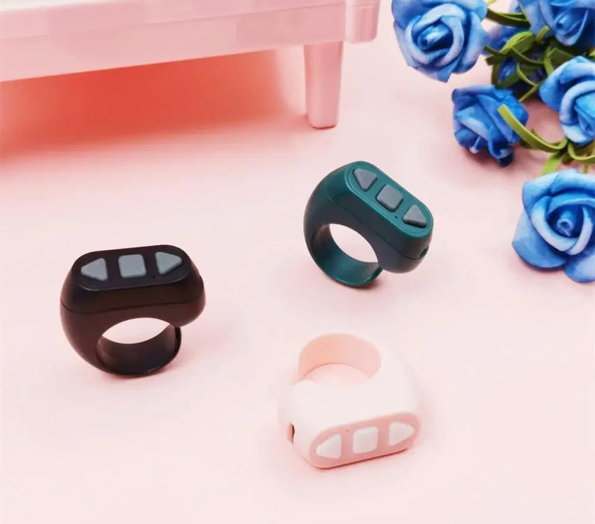 Fingertip Controller Wireless Bluetooth Mobile Selfie Lazy Artifac Tiktok Remote Control Ring Mobile Phone
