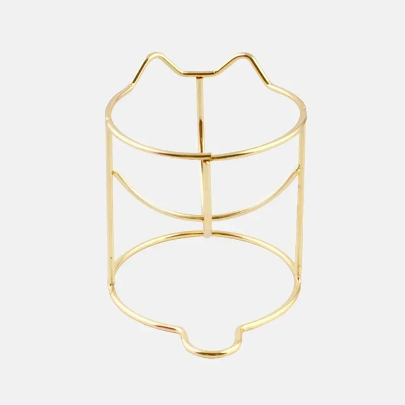 1Pcs Cute Cat Beauty Egg Bracket Dryer Cosmetic Makeup Sponge Gourd Powder Puff Rack Organizer Box Shelf Holder Storage Tools