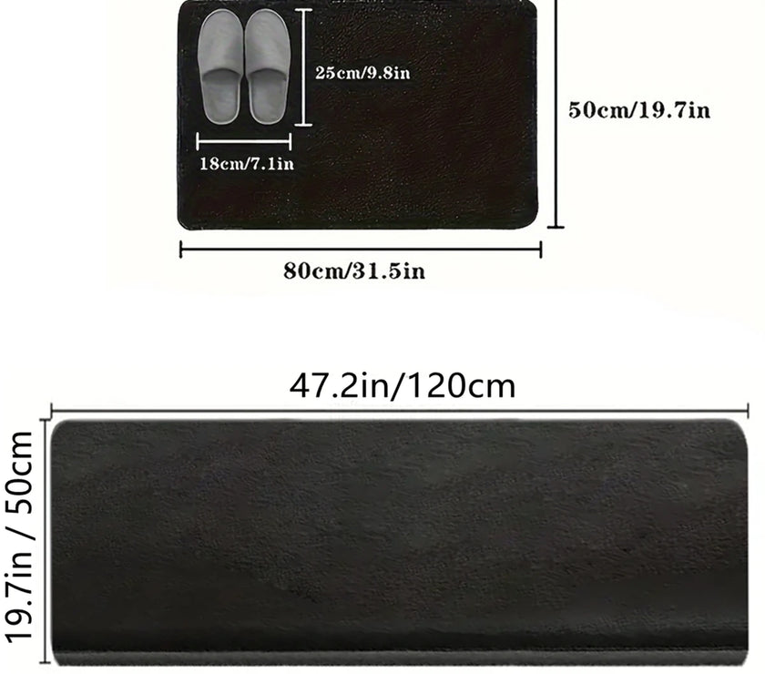 1pc Big kitchen carpet soft kitchen mat anti slip floor mat water absorbent bathroom mat bedroom mat home decoration