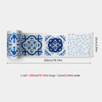 10X200cm Long Strip Wall Stickers Floor Kitchen Bathroom Living Room Skirting Line Wall Decor Waterproof Peel & Stick Wallpaper