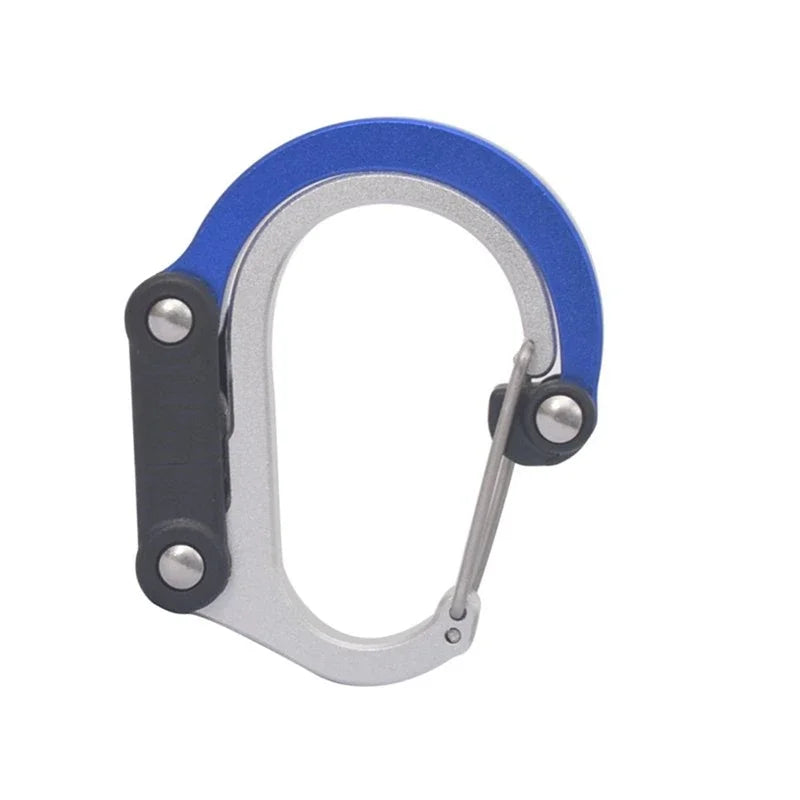 Multifunctional Hybrid Gear Clip Carabiner 360 Degree Rotating Hook Strong Buckle Camping Hiking Travel Backpack Outdoor Gadget
