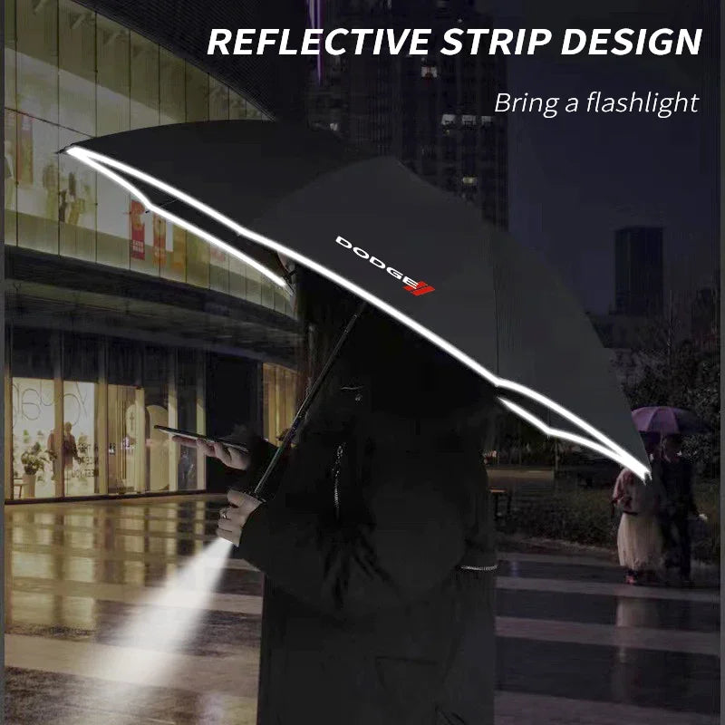 Dodge Durango Challenger RAM 1500 Dart Journey Charger Avenger Srt RT Car Fully Automatic Reflective Umbrella Folding Sunshade