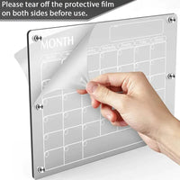 Fridge Dry Erase Board Refrigerator Acrylic Board Planner Schedule Board ToDoList