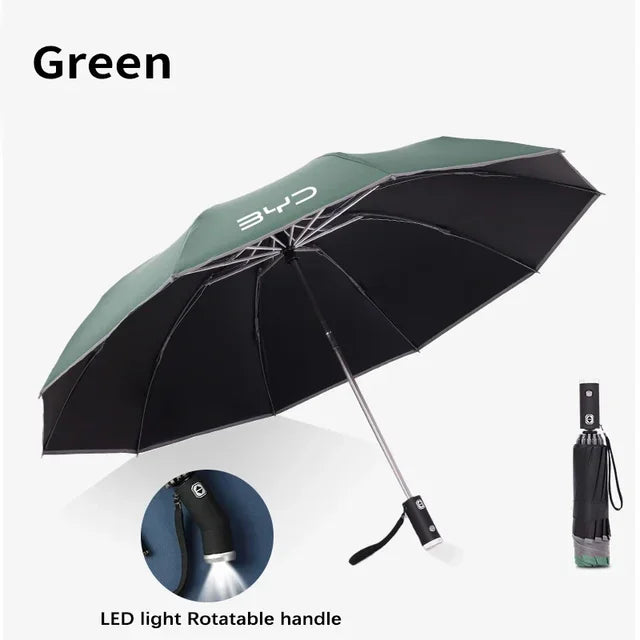 Song Max F0 Qin G3 I3 Han Car Fully Automatic Reflective Umbrella Folding Sunshade Accessories