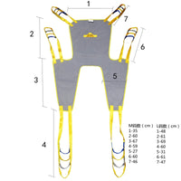 Medical Elderly Shift Lifting Sling Breathable Paralyzed Patient Assistant Moving Belt Adjustable Rehabilitation Nursing Brace