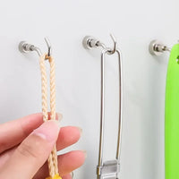 10pcs Wall Mounted Heavy Duty Magnetic Hook Magnet Hook Home Kitchen Bathroom Storage Coat Hooks Home and Organization Magnet