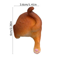 Fridge Calendar Magnet Realistic Humorous Creative Adorable Durable Resin Novelty Animal Butt Magnets