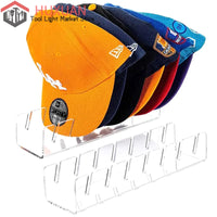 7 Holes Acrylic Hat Baseball Cap Display Rack Durable Clear Acrylic Hat Holder For Home Closet Storage Organization Stores Decor