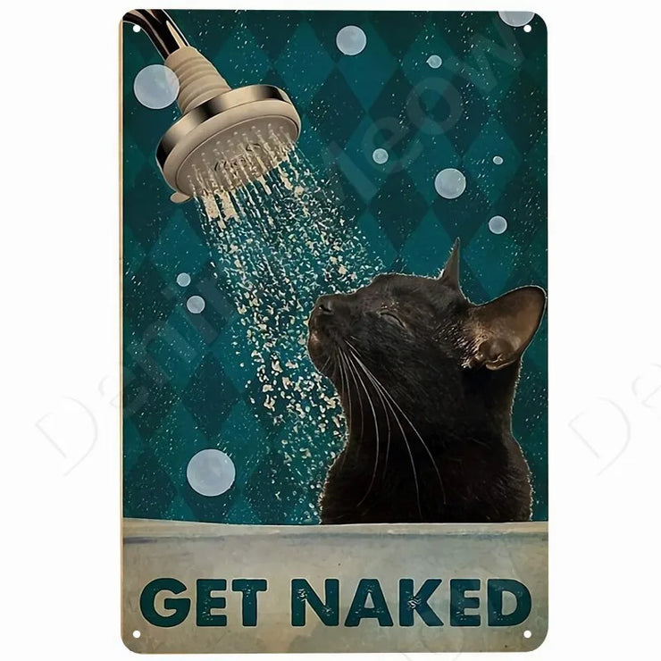Happy RHappy Retro Tin Sign Tuxedo Cat Metal Sign Golfing Cat Plaque Poster Home Cafe Bar Bathroom Wall Decoretro Tin Sign Tuxedo Cat Metal Sign Golfing Cat Plaque Poster Home Cafe Bar Bathroom Wall Decor