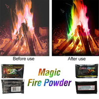 30g Bonfire Pyrotechnics Magic Trick Party Fireplace Colorful Magic Fire Happy Fire Camping Hiking Recreation Outdoor Gadgets