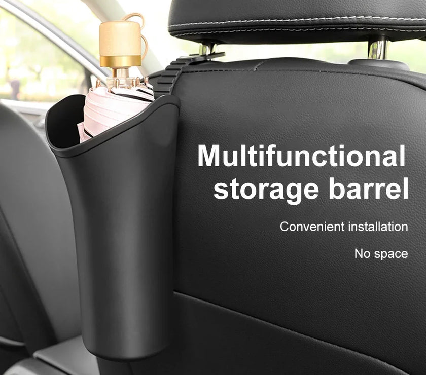 Car Umbrella Storage Box Versatile Space Saving Auto Umbrella Rack Holder Car Backseat Cup Holder Car Garbage Can