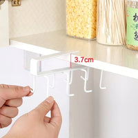 Shelf Storage Rack Organizer Hook Home Organization