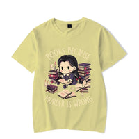 Wrong Letter Women Short Sleeves Harajuku Fashion Oversize Study Tee