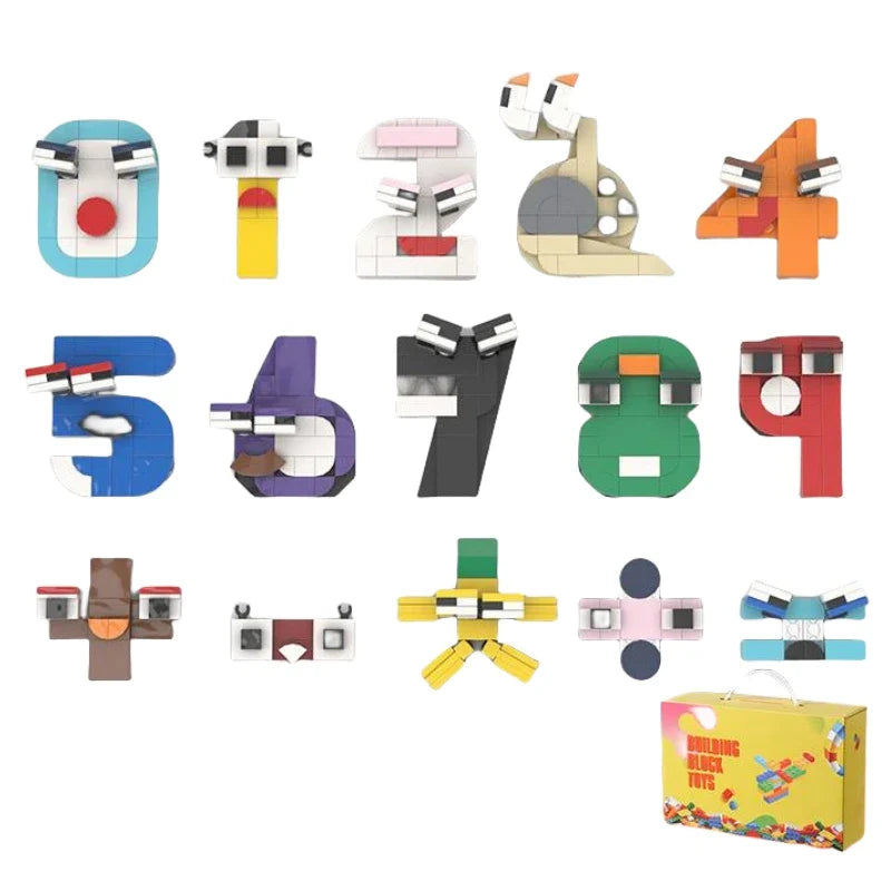 26 English Alphabet Numbers Montessori Educational Toddlers Intelligen Building Blocks Set ce Toys Bricks Toys