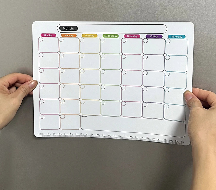 1pc Dry Erase Calendar Magnetic Calendar For Refrigerator Monthly Fridge Calendar 43*33CM Home Decor  Accessories
