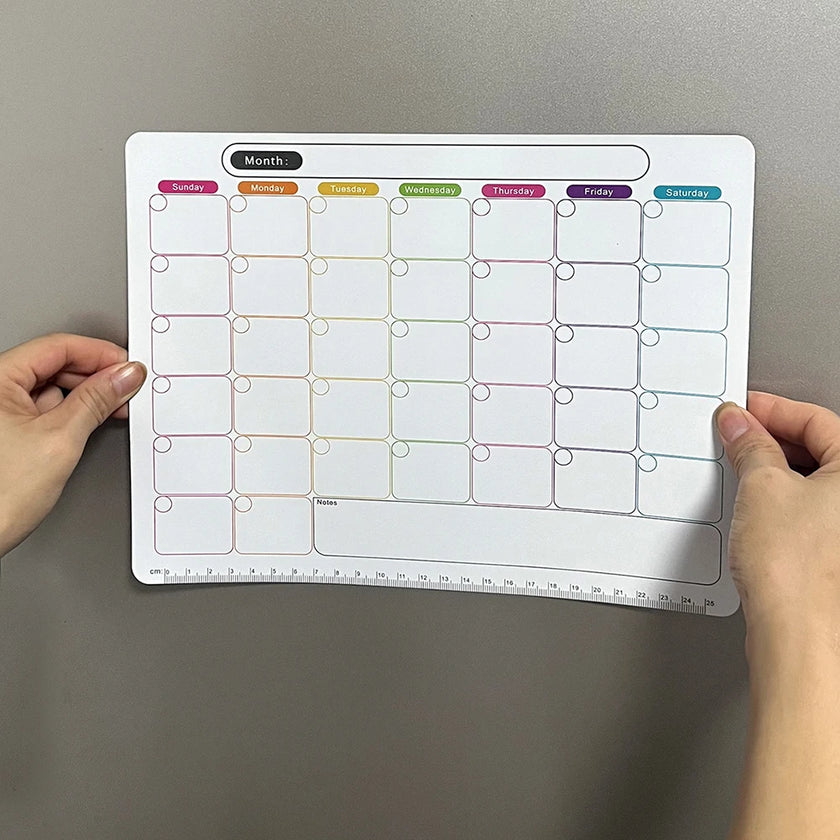 1pc Dry Erase Calendar Magnetic Calendar For Refrigerator Monthly Fridge Calendar 43*33CM Home Decor  Accessories