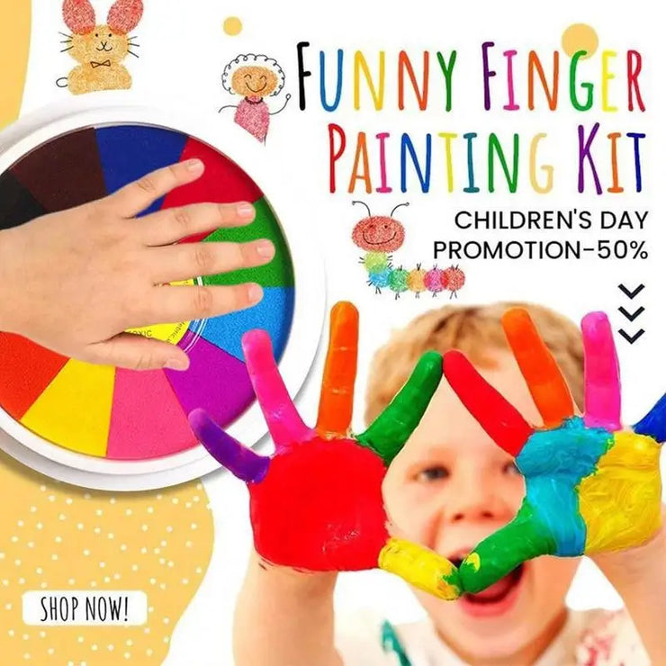 Toxic Finger Ink Pads Kindergarten DIY Art Painting Supplies