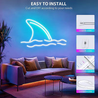 DC5V RGB Neon LED Strip WiFi Neon RGB Strip Work 1m 2m 3m 4m 5m With Tuya App/Smart Life for TV Home Neon Decor Lighting