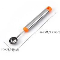 Fruit Push Knife Double Head Melon Baller Scoop Triangular Shape Peeler Vegetable Slicer Fruit Platter Watermelon Kitchen Tool