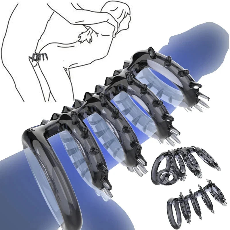 Men Delay Ejaculation Semen Lock Ring Enlargement Extender Penis Sex Toys