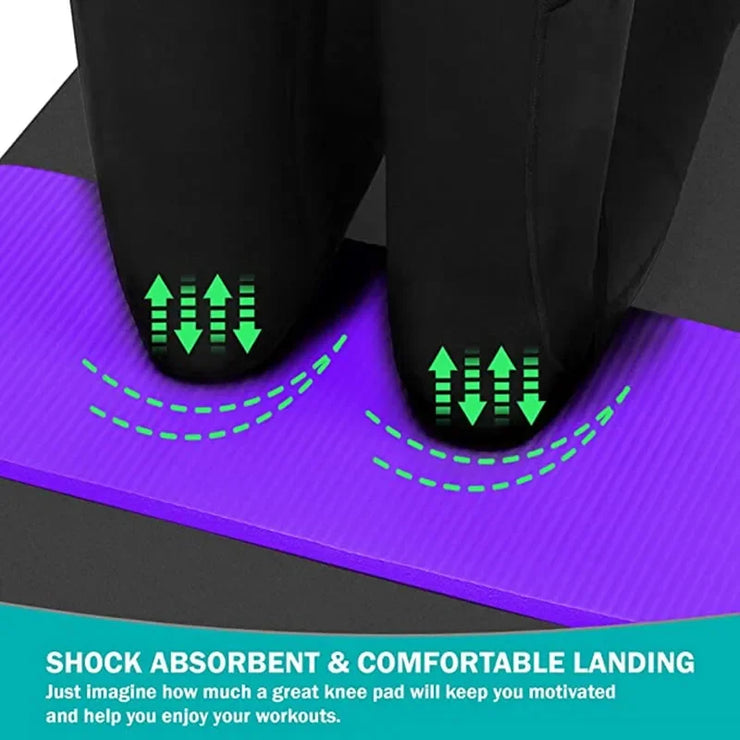 Slip Auxiliary Exercise Fitness Pilates Mat Foldable Portable Sweat Proof Yoga Knee Mat