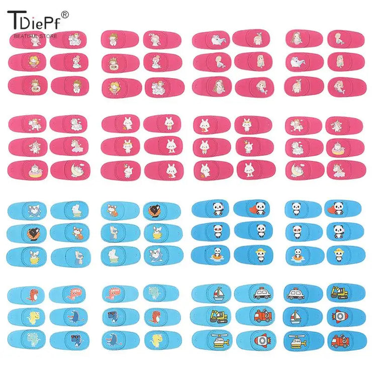 6Pcs Children Health Care Kids Occlusion Medical Lazy Amblyopia Eye Patches Eyeshade For Kids Strabismus Treatment Vision Care