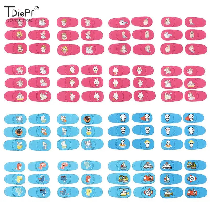 6Pcs Children Health Care Kids Occlusion Medical Lazy Amblyopia Eye Patches Eyeshade For Kids Strabismus Treatment Vision Care