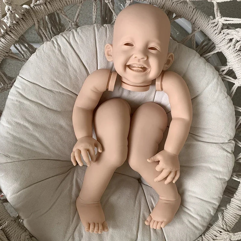 23inch Unfinished Reborn Doll Kit Mila Toddler Fresh Color DIY Soft Touch with Body and Eyes