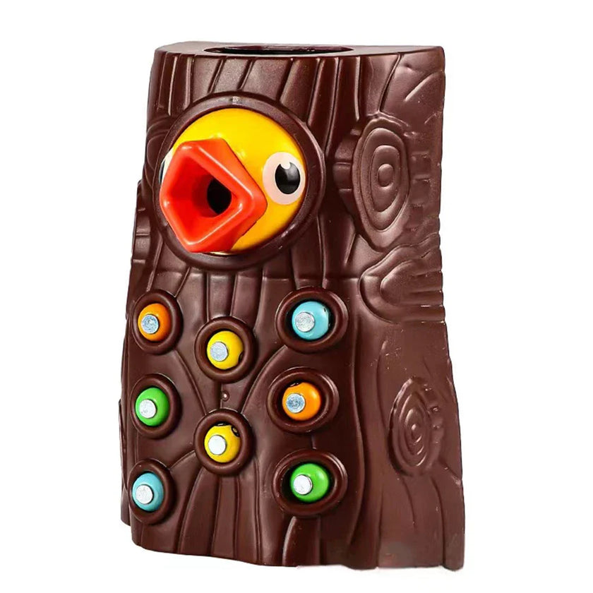 Children Woodpecker Catch Worms Toy Toddler Kids Magnetic Games