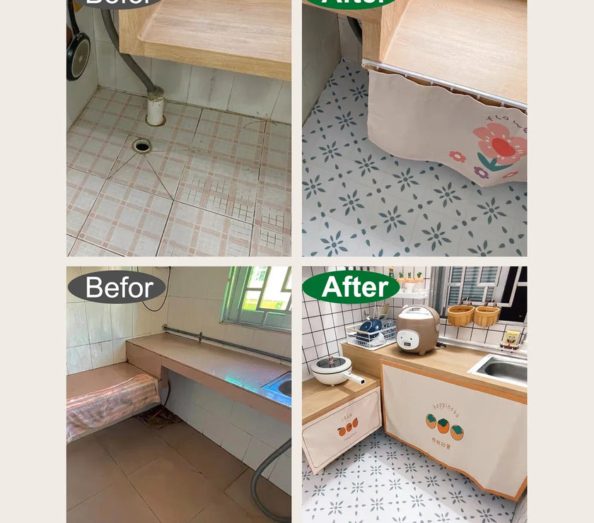 Kitchen&Bathroom Floor Tiles 20x20 cm Peel