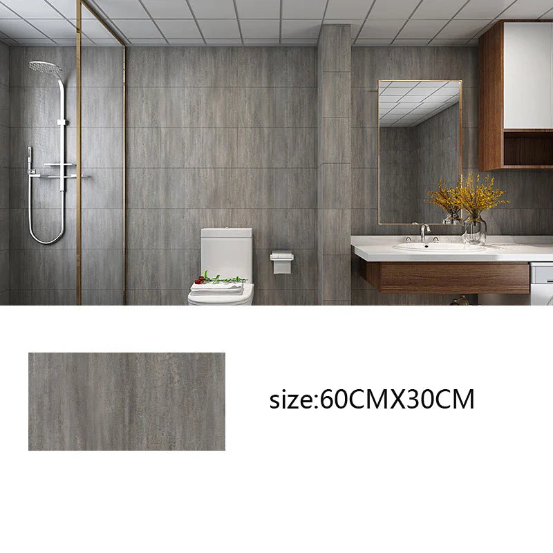 Adhesive Marble Wallpaper Waterproof Wall Stickers Kitchen Bathroom Living Room TV Background Renovation Wallboard Decor