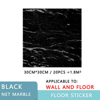Adhesive Waterproof Marble PVC Floor Sticker Bathroom living room Renovation Decals Wall Ground Decor