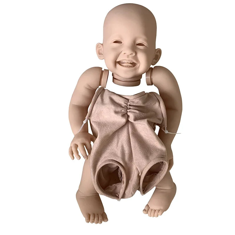 23inch Unfinished Reborn Doll Kit Mila Toddler Fresh Color DIY Soft Touch with Body and Eyes