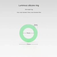 Outdoor Camping Equipment Luminous Ring Nails Edc Gadgets Multifunctional Silicone Ring Tent Camping Accessories Hiking