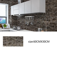 Adhesive Marble Wallpaper Waterproof Wall Stickers Kitchen Bathroom Living Room TV Background Renovation Wallboard Decor
