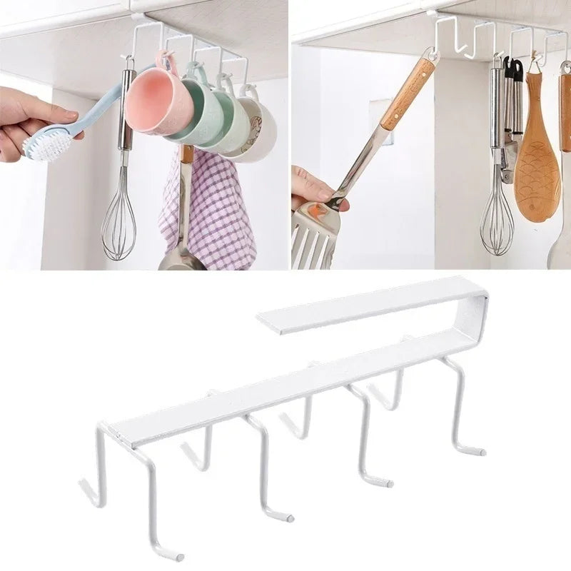Shelf Storage Rack Organizer Hook Home Organization