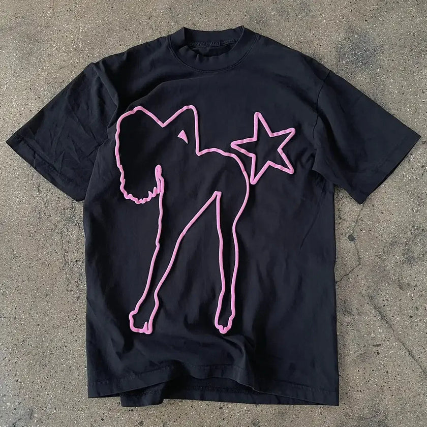 shirt Couples y2k tops hiphop goth