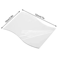 Adhesive Acrylic Mirror Wall Sticker DIY Art Mirror Creative Wave Shape Bathroom Living Room Decor