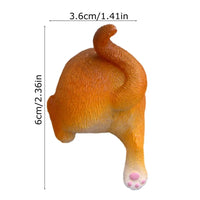 Fridge Calendar Magnet Realistic Humorous Creative Adorable Durable Resin Novelty Animal Butt Magnets