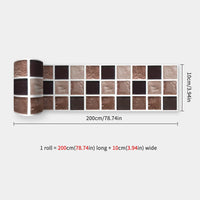 10X200cm Long Strip Wall Stickers Floor Kitchen Bathroom Living Room Skirting Line Wall Decor Waterproof Peel & Stick Wallpaper