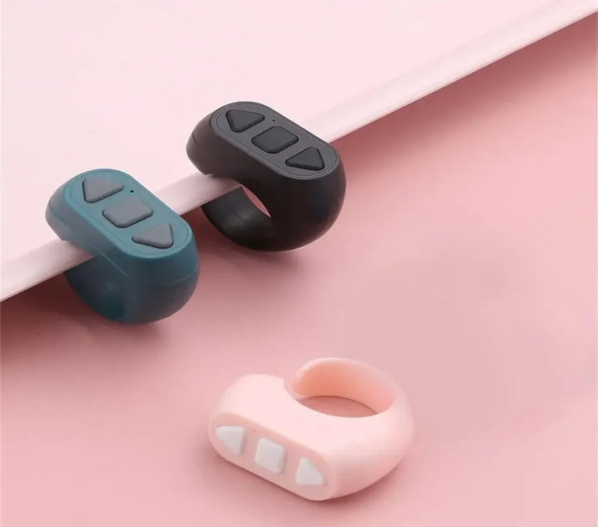 Fingertip Controller Wireless Bluetooth Mobile Selfie Lazy Artifac Tiktok Remote Control Ring Mobile Phone