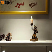 ancient egyptian idol candles holder enhances