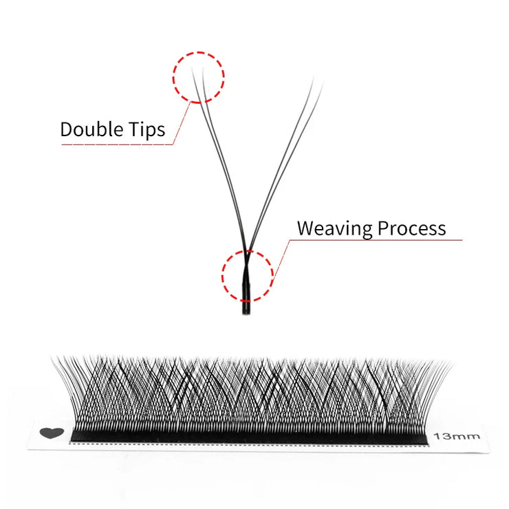 Natural Soft Brazilian Eyelash Premade Volume Fan Lashes Extension