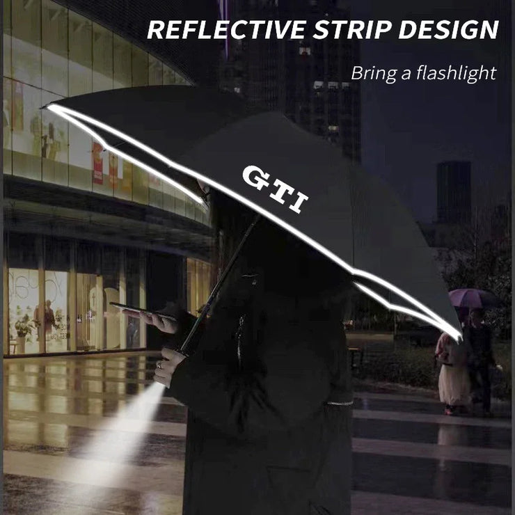 Volkswagen GTI Golf Mk2 Mk3 Mk4 Mk5 Mk6 Mk7 MK8 R400 Car Fully Automatic Reflective Sun Umbrella Sunshade Auto Accessories