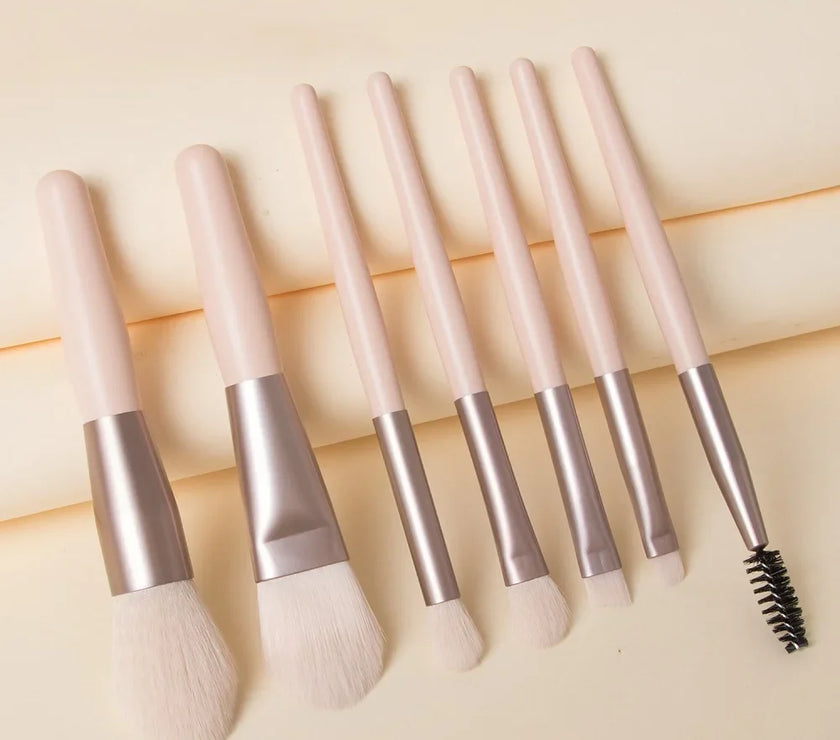 8Pcs Makeup Brush Set Makeup Concealer Brush Blush Loose Powder Brush Eye Shadow Highlighter Foundation Brush Beauty Tools