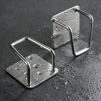 Adhesive Sink Drain Racks Stainless Steel Sink Wall Storage Racks Hooks