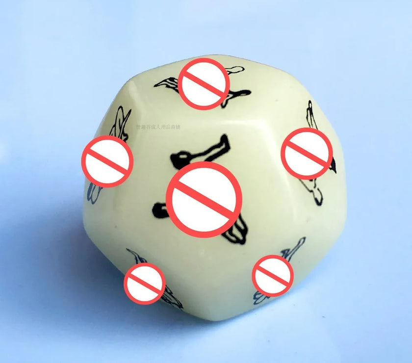 Exotic Dice Love Positions Humour Game Toy Novelty Party Gift Craps Pipe Adults Sex Toys For Couple Noctilucent Games Party Club