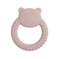 1Pcs Food Grade Baby Silicone Teether Toy Cartoon Rabbit Nursing Teething Ring BPA Free Newborn Health Molar Chewing Accessories